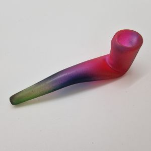 Coloured Glass Pipe 11cm