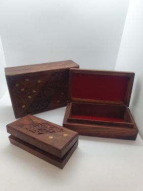Indian Rosewood 3in1 Storage Box