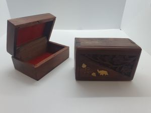 Small storage boxes assorted brass design