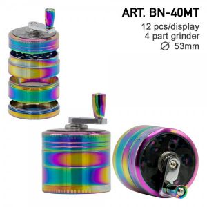 Rainbow 4 part Grinder with Handle 53mm