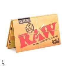 RAW Classic Single Wide Papers in double window booklet.
