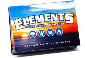 Elements Ultra Thin Rice Papers 1 1/2 Size 79mm Wide