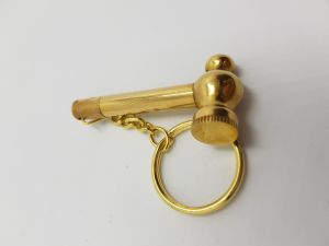 Hammer Pipe Brass Keyring