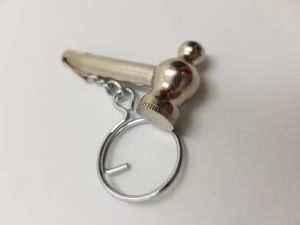 Hammer Pipe Silver Keyring