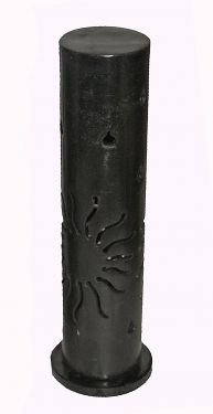 Soap Stone Standing Incense Holder 8" x 3" Black