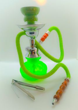 Green glass shisha /hookah waterpipe