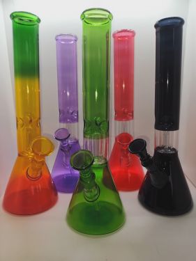12"Glass bong Ice-Catcher+ Percolator Assorted Colours