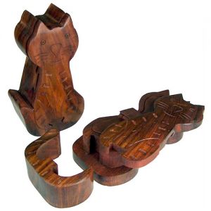 Wooden Animal Assorted Puzzle Boxes