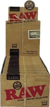RAW Classic 1 1/2 Size Rolling Paper ( 25 packets)
