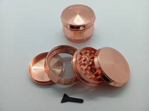 Rose Gold 63mm 4part herb grinder