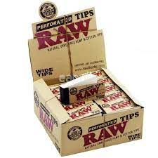 Raw Perforated Wide Tips Full Box