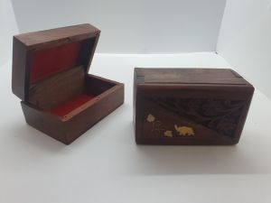 Small storage boxes assorted brass design