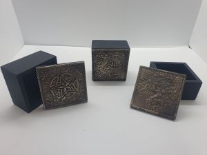 Silver fronted trinket box assorted design
