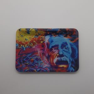Graffiti Einstein Rolling Tray 12x18cm
