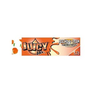 Juicy Jays 1-1/4 size Peaches and Cream Flavoured Rolling Papers