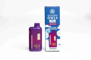 Golden Owls Strawnana 2ml Indica THCA Vape