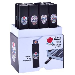 Sugar Skull USB lighter
