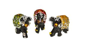 Jewelled Elephant Incense Holder